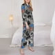thumbnail image 3 of Balery Video Game Conjunto de Pijama con Estampado para Mujer, Conjunto de Dos Piezas con Manga Larga, Ropa de Dormir Suave con Bolsillos, Pijamas Cómodos-Medium, 3 of 7
