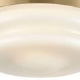 thumbnail image 3 of ELK Home 12-Inch Wide Riley Flush Mount, Transitional, Satin Brass 2-Light with Clear Glass Shades, 3 of 5