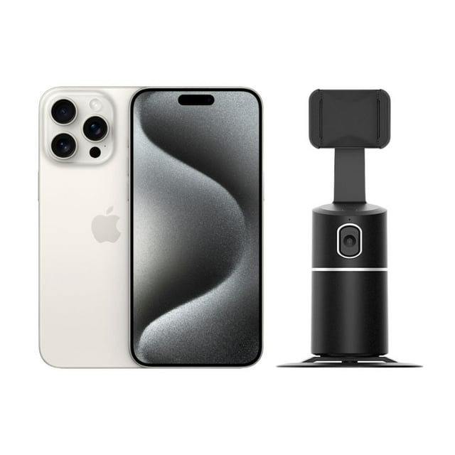 iPhone 15 Pro Max 256GB Blanco E-SIM Reacondicionado más Estabilizador