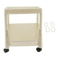 thumbnail image 2 of Movable Storage Rack Sundries Household Dormitory Student Bedroom Beige Bookcase Floor Bookshelf Room Large Capacity Room Dormitory Bookstand Brake Pulley Include, 2 of 8