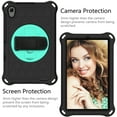 thumbnail image 5 of Galaxy Tab A 8.4" Case SM-T307 T307U, Allytech Silicone EVA Adjustable Shoulder Strap Hand Strap Kickstand Heavy Duty Protection Rugged Shockproof Case Cover for Samsung Galaxy Tab A 8.4",Black/Aqua, 5 of 6