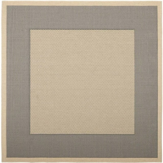 Safavieh Courtyard Grey Indoor Outdoor Rug - Square 7'10"