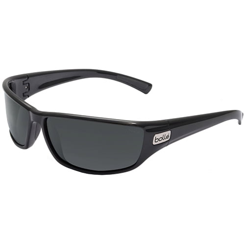 Bolle Python Sunglasses, Shiny, Black/Polarized, TNS 11328