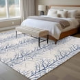 thumbnail image 4 of Abstract Blue Large Area Rugs 5x8 ft Tree Branch Pattern Washable Rug Non Slip Indoor Carpet Absorbent Floor Mat for Living Room Bedroom Dining Room, 4 of 9
