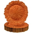 thumbnail image 1 of Charger Plates MAONAME Reef de plástico naranja, juego de 12, 1 of 7