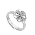 thumbnail image 4 of Tropical Flower Hawaiian Plumeria Ring .925 Sterling Silver Band Jewelry Female Male Unisex Size 5, 4 of 4