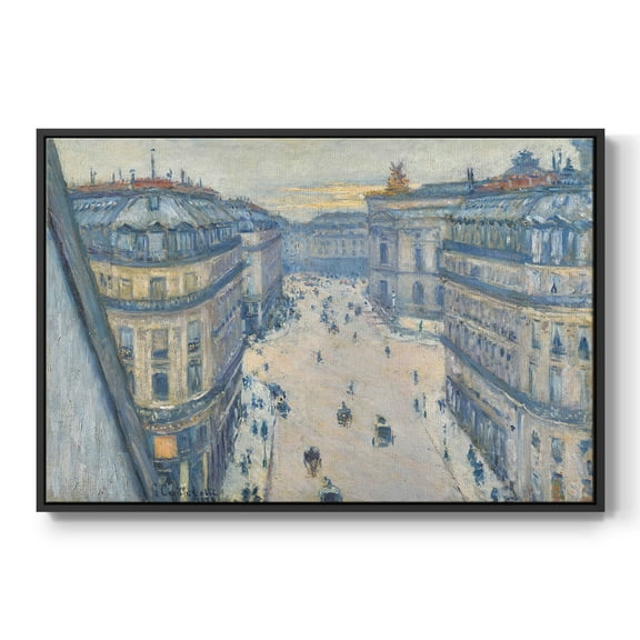 Vintage Landscape-CCXCII By Wexford Home Framed in Black Wood Gallery Wrapped Canvas 17 in. x 25 in.