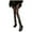 Noir, variante sur Collants Blancs Transparents d'Été Légers en Résille avec Motif Ajouré pour Femmes