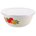 thumbnail image 2 of Vintage Enamel Soup Bowl Retro Style Food Storage Container for Salads Noodles Home Restaurant Use, 2 of 5