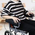 thumbnail image 5 of Funda para reposabrazos de silla de ruedas (par) - Cojín de piel de oveja con memoria para silla de oficina y transporte - Accesorios de cojín de soporte suave, 5 of 5
