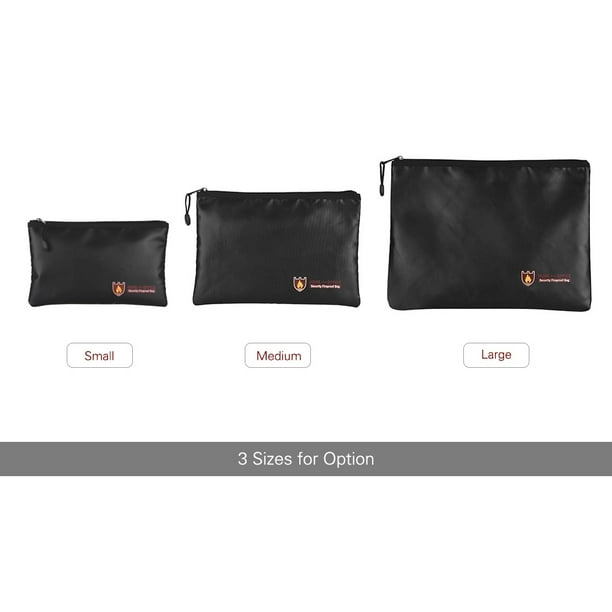 Fireproof Doent Bag Silicone Coated Fiberglass Money Pouch Doent Bag Silicone Coated Fiberglass