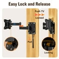 thumbnail image 2 of Mounting Dream Lockable Rv Tv Mount For Most 10-26 Inch Flat Screen Rv Mount Tv Bracket For Camper Trailer Truck Boat Full Motion Rv Tv Wall Mount Quick Release Lock Vesa 100X100Mm 33 Lbs Md2209, 2 of 5