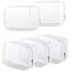 thumbnail image 1 of Paquete de 5 bolsas de plástico transparente con cremallera para artículos de tocador, bolsa de aseo portátil, bolsa de maquillaje cosmético, 1 of 2