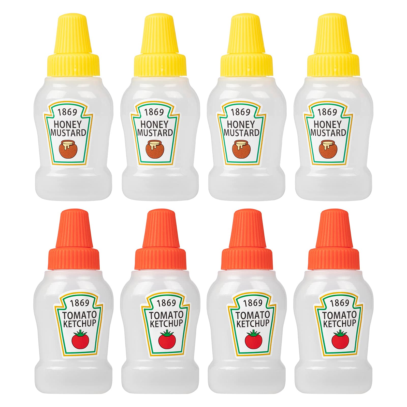 8 Pieces 25ml/0.84oz Mini Ketchup Bottle Mini Condiment Bottles