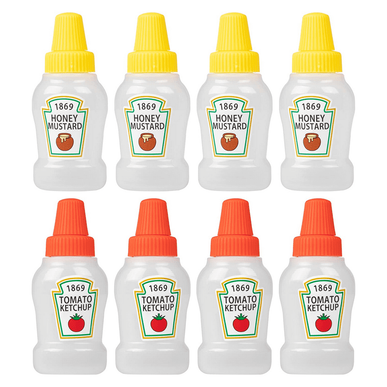 8 Pieces 25ml/0.84oz Mini Ketchup Bottle Mini Condiment Bottles Honey  Mustard Squeeze Bottles Portable Sauce Container for Office Worker Bento  Box