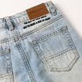 thumbnail image 4 of KIDSCOOL SPACE Big Boys Jeans,Elastic Band Inside Ripped Straight Line Denim Pants,Light Blue,9-10 Years, 4 of 6