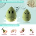 thumbnail image 2 of DUAIU Makeup Sponge 4 Pack Beauty Blender Foundation Sponges Set 4 Color Latex Free Blender Beauty Makeup Sponges with 1 Sponge Holder Case (Avocado Green), 2 of 5