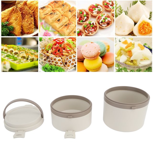 Fiambrera Extraíble de Acero Inoxidable 304 Bento Box Contenedor de Alimentos con Aislamiento Térmico Portátil para Viajes de Oficina Varias Capas ANGGREK Otros