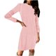 thumbnail image 2 of ICHUANYI Clearance And Winter Women Causal Solid Long Sleeve Loose Hairy Sweater Pullover Dress(Pink, M) ICHUANYI WER2023081503365, 2 of 7