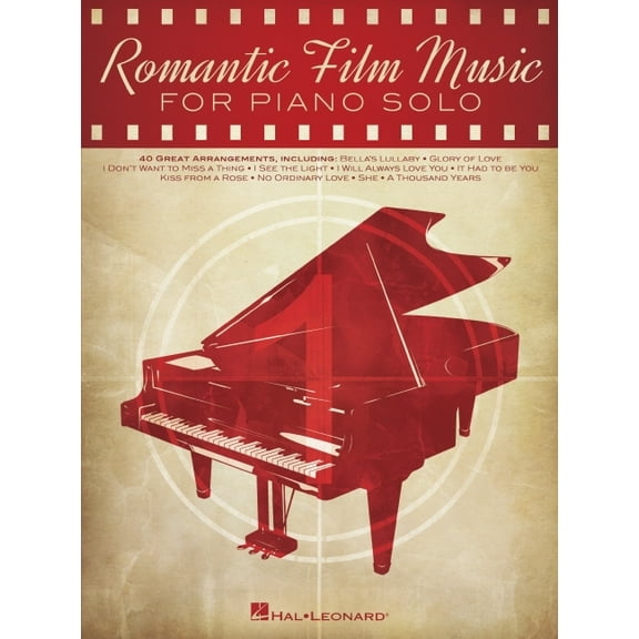 Romantic Film Music: 40 Great Arrangements for Piano Solo (Paperback)
