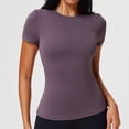 thumbnail image 2 of Women’s Slim-Fit Dry-Fit Athletic Short Sleeve Workout Top for Training & Yoga, 2 of 4