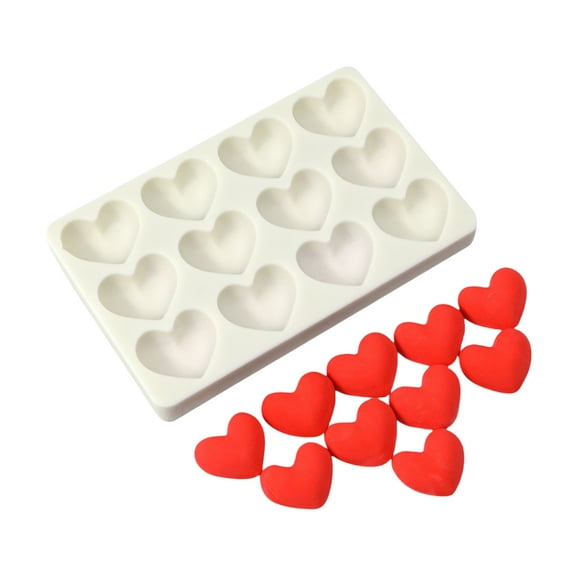 Silicone Heart Shaped Molds for Chocolate and Fondant Multi Cavity Candy Making Moulds Household Baking Accessories