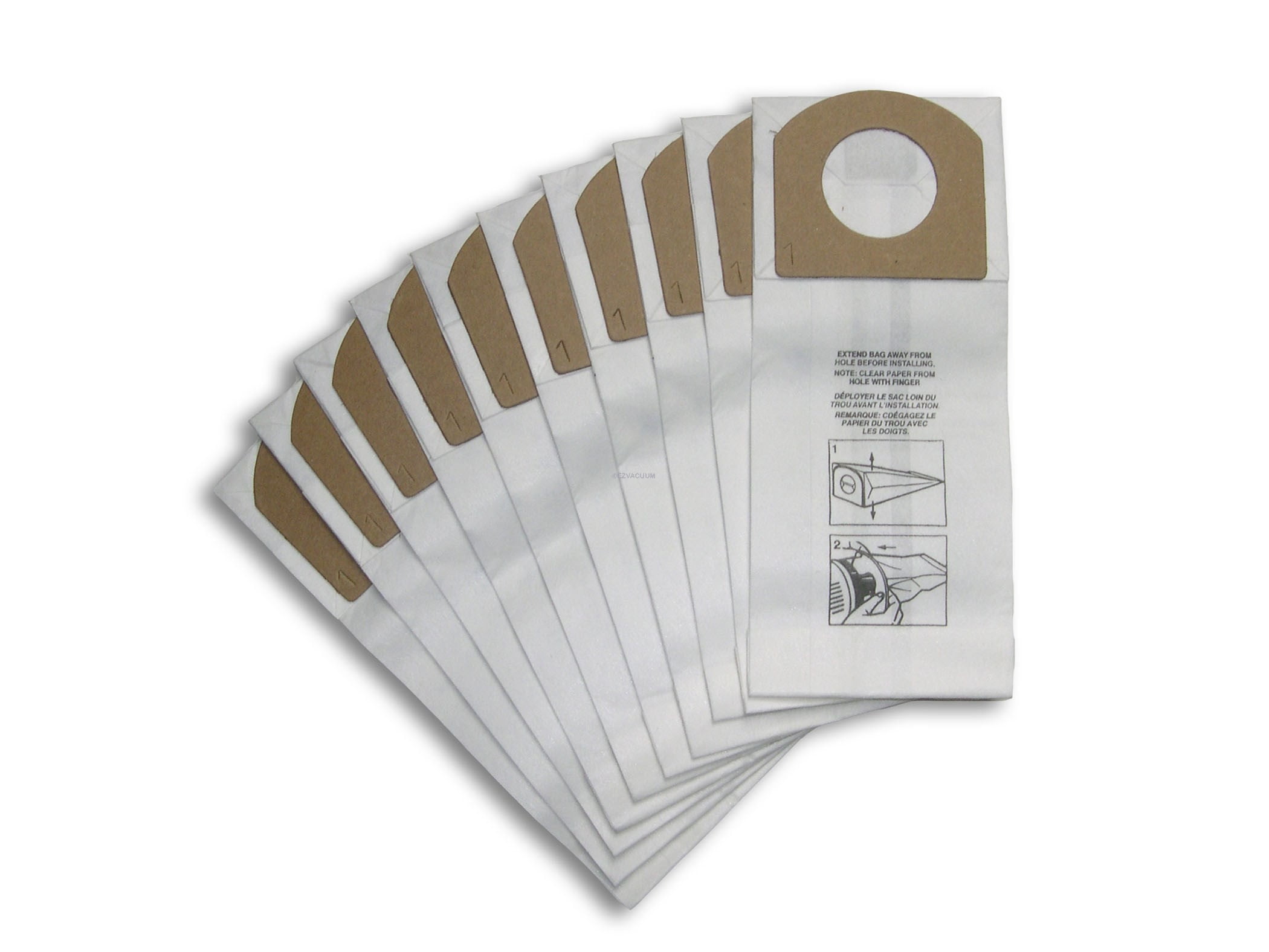 Dirt Devil Type G Vacuum Bags Genuine 10 Pack Part 3 010348 001