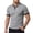 Light Gray-A4, variant on Homeyce Short Sleeve Polo Shirts for Men Button Down Collared Shirts Classic Casual Lightweight Polo Sweater Solid Color Short Sleeve Golf Shirts,Brown 2XL