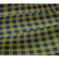 thumbnail image 4 of oneOone Viscose Jersey Dark & Blue Fabric Gingham Check Quilting Supplies Print Sewing Fabric By The Yard 60 Inch Wide, 4 of 5