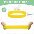 thumbnail image 2 of 100Pcs Silicone Rubber Bands Non-slip 4 Inch Flat for Books, Yellow, 2 of 6