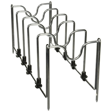 Chrome Manual Exposed Bed Pan Rev-A-Shelf - 5DCD-1-CR - Drop-in Pan Organizer for Drawer Peg Board System, (1) Chrome drop-in organizer and handle rest By RevAShelf From USA ()