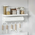 thumbnail image 6 of pvdgvd 1pc Kitchen Multifunctional Magnetic Storage Rack, Iron & Magnet - Refrigerator Side Mount, Hooks - for Paper Towel, Seasoning Jars, Space Saving, 6 of 6