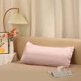 thumbnail image 6 of Unique Bargains Zipper Closure Satin Solid Pillowcase with Eye Mask Pink Non-Standard, 6 of 6