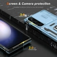 thumbnail image 5 of for Samsung Galaxy S24 Ultra Case with Upgraded Sliding Camera Lens Cover and Strong Magnetic Kickstand - Military-Grade Shockproof Protective Phone Case 6.8" for Men Women Girls - Light Blue, 5 of 13
