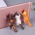 thumbnail image 3 of Seitruly Soporte con ventosa para teléfono inteligente de gato, 6 uds., soporte para teléfono móvil adorable con animales bonitos de PVC, soporte Teléfono y Comunicación, 3 of 6