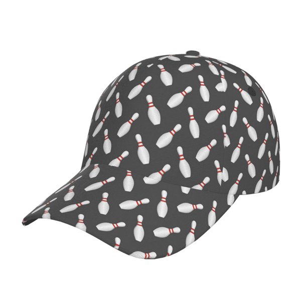 Fotbe Bowling Pins Gorro Clásico de Béisbol, Gorra Ajustable con Broche Snapback, Gorro de Exterior de Algodón Suave