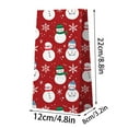 thumbnail image 2 of Junepar Set of 12 Christmas Gift Bags - Flat Bottom Paper Bags with Xmas Tree ,Santa Claus, Elk Prints Design - 5x3x9 inch Holiday Candy Goody Paper Bags, 2 of 4