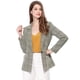thumbnail image 1 of INSPIRE CHIC Blazers para mujer Chaqueta tipo blazer a cuadros con solapa con muesca Boyfriend Negro XS, 1 of 6