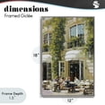thumbnail image 4 of Stupell Industries Traditional Cafe Terrace with Ivy Gray Framed Giclee Art, 12 x 18, by Petals Prints Design, 4 of 8