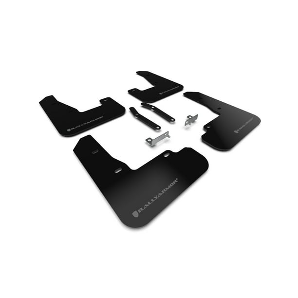 Rally Armor for 2019+ Hyundai Elantra N Line UR Black Mud Flap w/ Grey