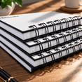 A4 8Lined Notebook 8 Pack College Ruled Spiral Writing Notebook ...