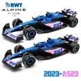 thumbnail image 2 of Bburago 1:43 BWT Alpine 2023 A523 #10 #31 Voiture de Course Formule F1 Simulation Statique Modèle Réduit en Alliage Alpine A523 31 jing, 2 of 6
