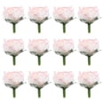 thumbnail image 1 of 50 rosas artificiales de 3 cm para decoración de bodas (rosa claro), 1 of 7