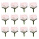 thumbnail image 1 of 50 rosas artificiales de 3 cm para decoración de bodas (rosa claro), 1 of 7