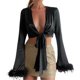 thumbnail image 3 of Txlixc Blusa de corte irregular para mujeres Txlixc moda, 3 of 8