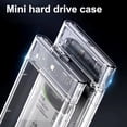 thumbnail image 3 of Carcasa para Disco Duro SSD de 2,5 Pulgadas SATA A USB 3.1 Tipo C de 4 TB, Carcasa Transparente para Disco Duro Externo, Apto para UASP SATA III para Ordenador Portátil, 3 of 7