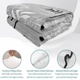 thumbnail image 4 of Quilts King Size, Grey Ombre Botanical Soft Comforter Bedding Set for Bed, Farmhouse Shabby Vintage Leaves Lightweight Quilted Bedspread with Pillow Cover(2 Pieces) for All Season, 96x106 Inch, 4 of 9
