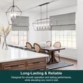 thumbnail image 5 of Chicology Cordless Roman Shade, Blackout, Del Mar Pearl Grey, 34"W X 64"H, 5 of 9