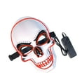 thumbnail image 1 of Cubierta de Calavera Brillante, Cubierta de Cara LED 3 Cubierta de Cara de Halloween LED Cubierta de Cara de Cosplay LED Eficiencia Maximizada, 1 of 10