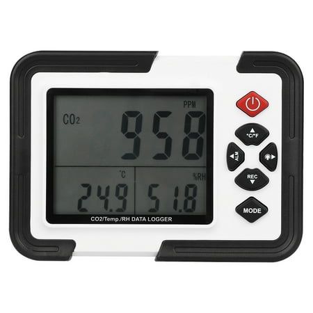 Bluetooth Co2 Sensor Ccdes CO2 Monitor Meter,HT-2000 CO2 Monitor Meter,HT-2000 Digital CO2 Monitor Meter Gas Analyzer Detector 0~9999 ()